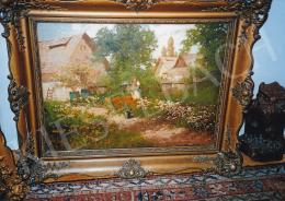 Neogrády, László - Flower Garden, oil on canvas, Signed lower right: Neogrády László, Photo: Tamás Kieselbach